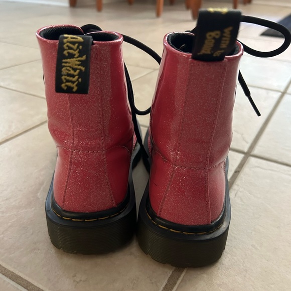 Sparkly Pink Dr.Martens Boots - Picture 3 of 9